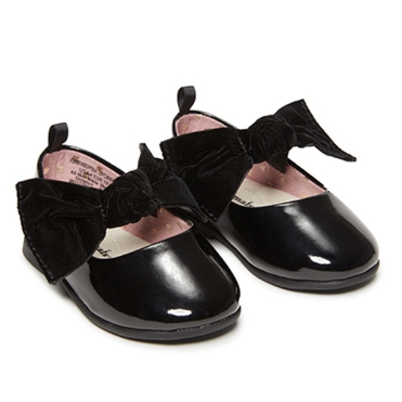 infant girl black dress shoes